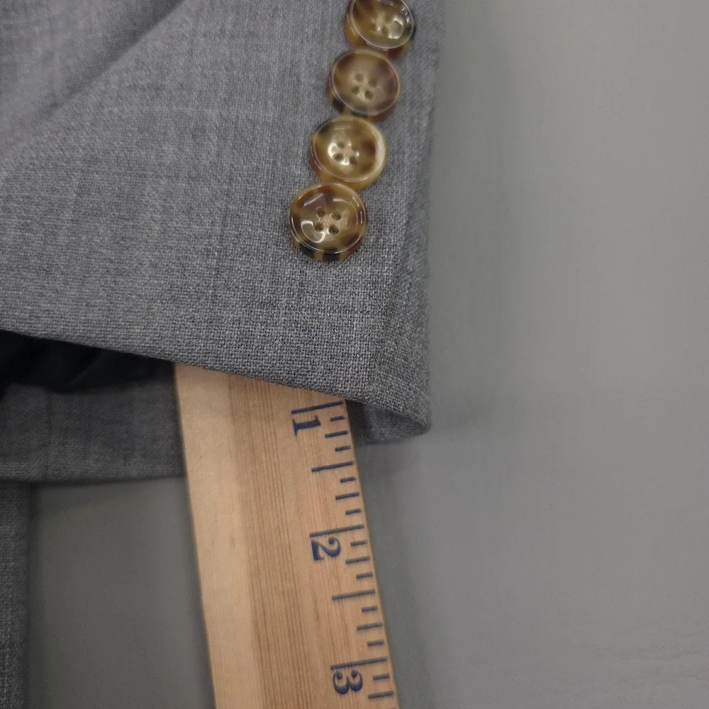 J Crew Blazer Mens 36 Short Gray Wool Thompson Classic Fit Suit Jacket Preppy